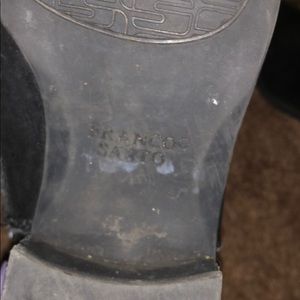 Black slip on booties